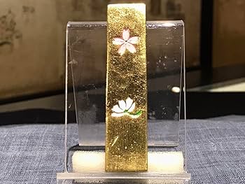 古梅園　奈良墨老舗『金巻　さくら型』高級油煙墨　かな文字、写経、細字に最適 Amazon.co.jp: 古梅園 奈良墨老舗『金巻 さくら型』高級油煙墨